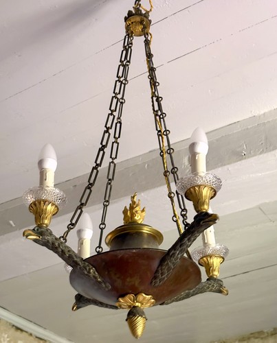 Lustre suspension bronze - suspension,