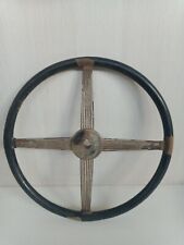 vintage steering wheel ancien 4 branches bois wood car era key attachment