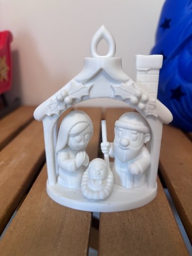 Crèche noël blanche - crèche, de