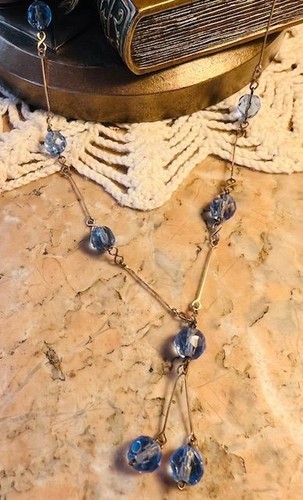 Collier perles cristal - , de