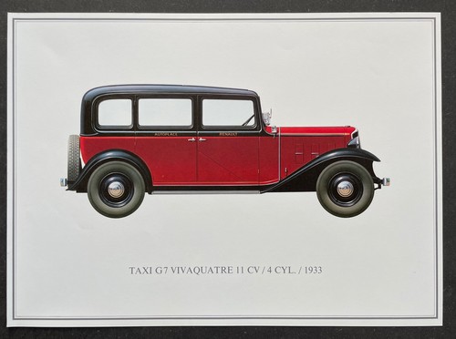 Renault 1933 taxi - taxi, g7