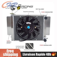 For Mazda RX2 RX3 RX4 RX5 RX7 MT 3 core Aluminum Radiator with Heater pipe + fan