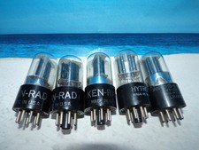 6SN7GT KEN WHEEL / SYLVANIA / HYTRON # NEAR NOS (5274)