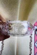 Versace Lumiere For Rosenthal Medusa Head Crystal Bowl Jewelry Keys Holder 5"