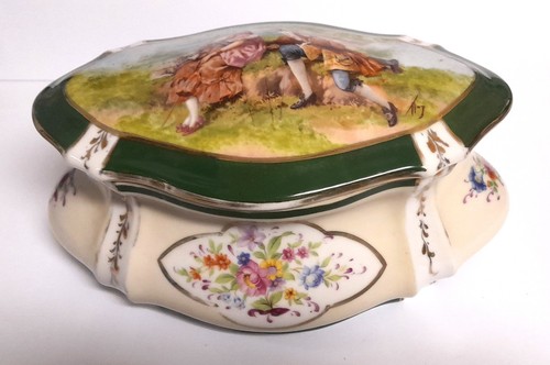 Boite porcelaine limoges x - boite,
