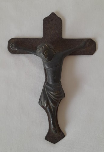 Crucifix médiéval bronze - mÉdiÉval, en