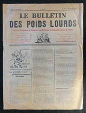 Bulletin des poids lourds n°73 janvier 1929 camion camionette HUILE SAFEMOTOR
