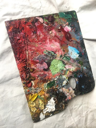 Palette artiste peintre - palette, d'artiste