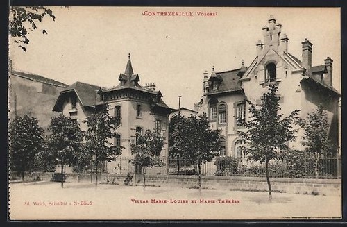 Cpa contrexéville villas - cpa,