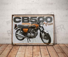 Plaque métal vintage Honda CB