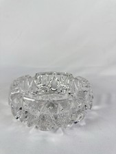 Cendrier vintage en cristal taillé plomb