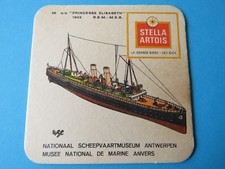 Vintage Belge Bière Barre Dessous ~ Stella Artois Bier ~ Princesse Elisabeth