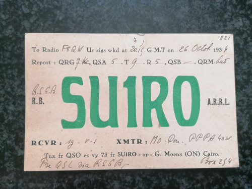 Carte qsl radio amateur du - amateur,