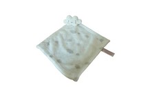 Doudou nuage plat blanc gris -