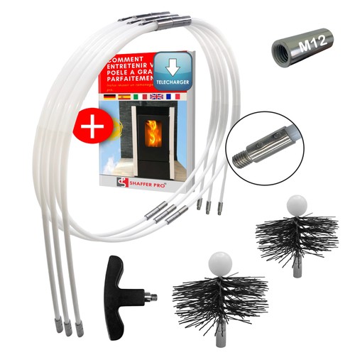 Kit ramonage poêle pellet - kit,