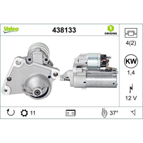 Démarreur valeo 438133 - démarreur,