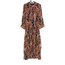 GANT Coloré Cachemire Ourlet Robe Maxi Taille Ue 34 UK 6 US 4