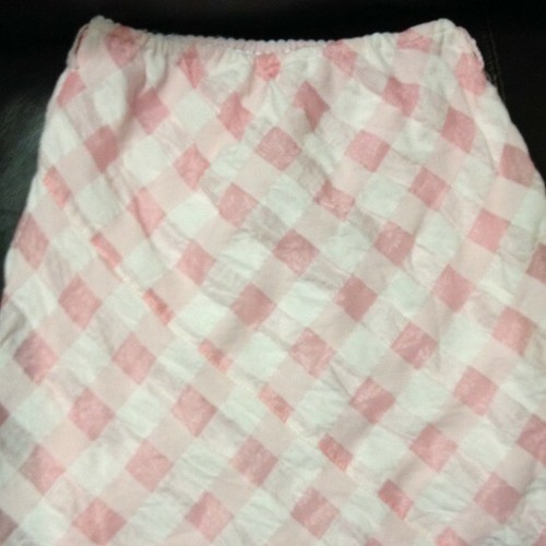 Nwot pink checker skirt - pink,