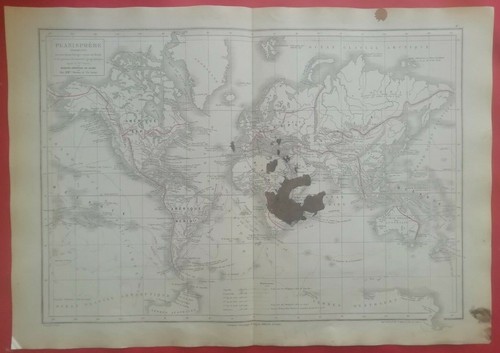 Carte xixéme planisphere - carte,