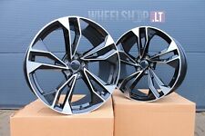 Audi S5 Style R18 5x112 4 x 18 pouces jantes alliage 8j noir poli jantes NEUF