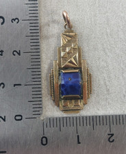 Ancien pendentif pierre bleue