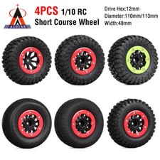 110mm Rubber Tyres Wheel 12mm Hex for 1/10 RC Car Truck ARRMA SENTON Traxxas