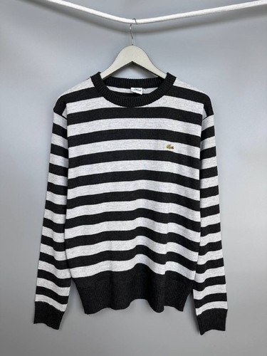 Pull lacoste rayé - lacoste, rond
