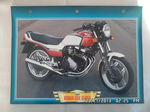 Carte fiche moto honda - carte, 550