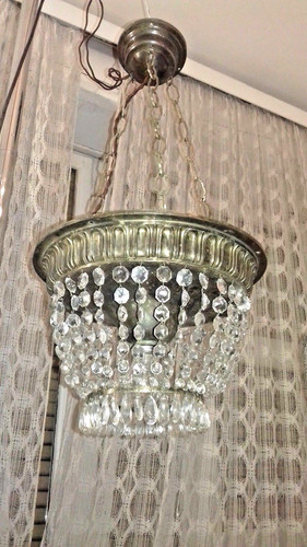Lustre plafonnier ancien - lustre,