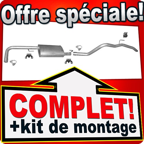 Ligne pot échappement pour - pot, d'échappement