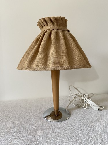 Lampe bois tourné - en, vintage
