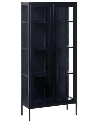 Armoire noire acier et - noire,
