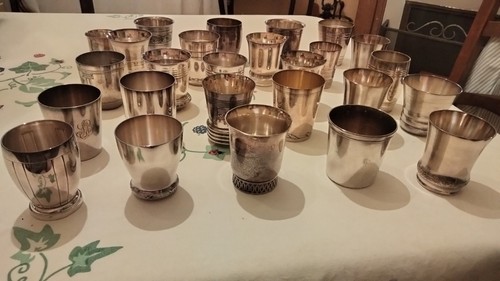 Timbales métal argenté lot - argenté, ,lot