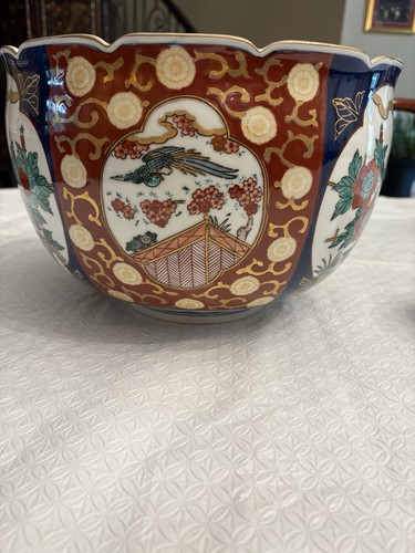 Imari japanese porcelain punch - porcelain,