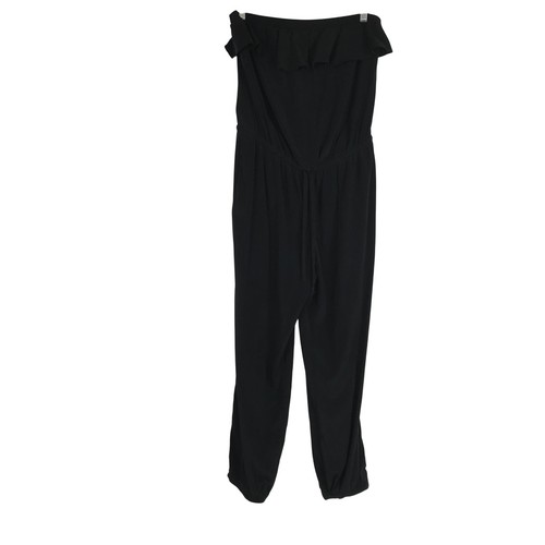 Bebe black ruffle strapless - ruffle,