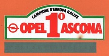 Sticker sticker vintage sticker car tuning Opel Ascona 1st Rally
