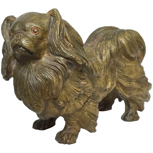 Sculpture chien pékinois - chien,