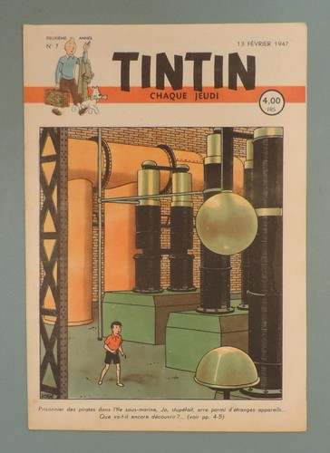 Tintin 1947 couverture - tintin,