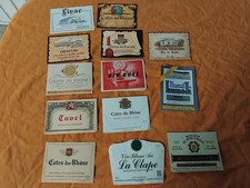 Étiquettes Vins x13 à petits