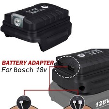Pour Bosch Compatible Chargeur Double Sortie 18V Batterie vers USB + LED Fonctio