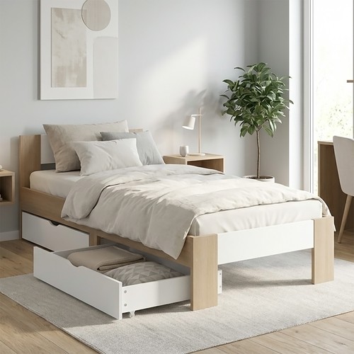 Cadre lit simple bois - cadre, en