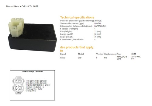 Dze module allumage cdi - d'allumage,