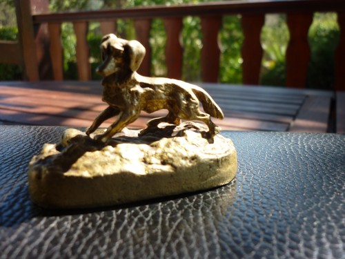 Ancien petit bronze - , doré
