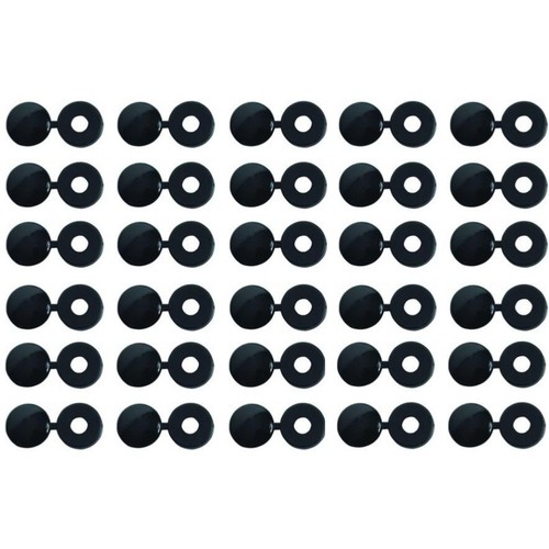 Capuchons cache rivets noirs - cache,