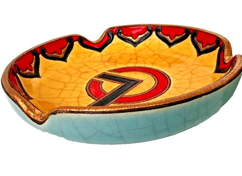 Cendrier coupelle emaux longwy - cendrier,