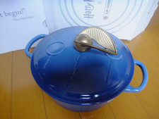 Le Creuset Harry Potter Quidditch Cocotte Round 20cm Marseille Blue 2.5QT New