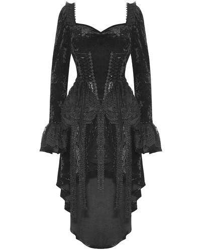 Robe low velours - velours, et