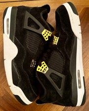 Men’s Size 12 Jordan 4 Retro Royalty 2017 Black Gold 100% Authentic Genuine