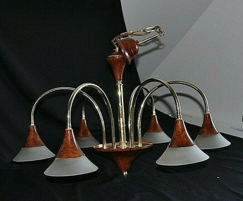 Lustre tole marron - lustre, en