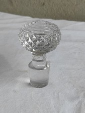 Gros Bouchon de Carafe Vintage en Cristal
